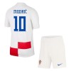 Original Trikotsatz Kroatien Modrić 10 Heimtrikot EURO 2024 Für Kinder